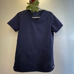 FIGS *Limited Edition* Two-Pocket Scrub Top -Navy Blue- XS